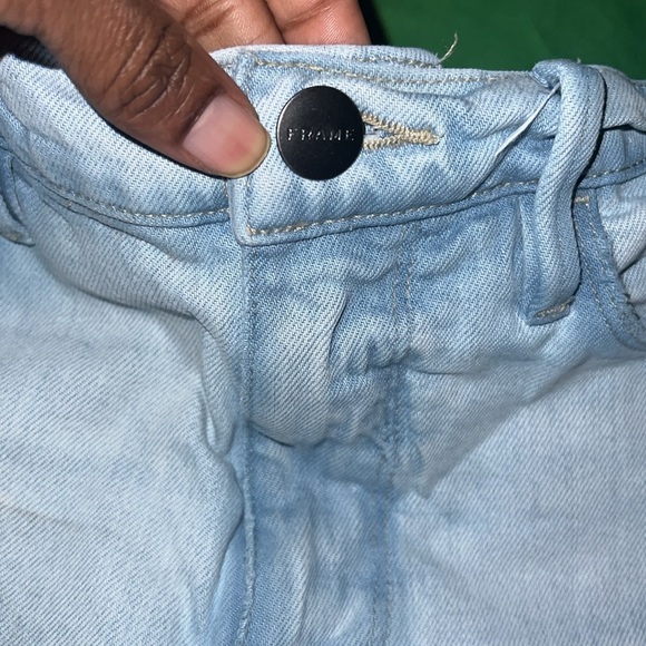 Frame Denim Le Tour Light Blue Denim Women's Shorts size 27 - Picture 8 of 9
